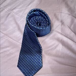 Ted Baker London blue, black and silver tie
